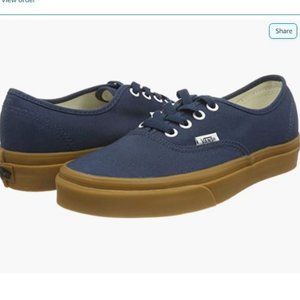 Vans Gum Authentic Shoes - Navy Blue *NEW - worn one time*